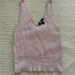 EXPRESS Women's Blush Button-Down Camisole